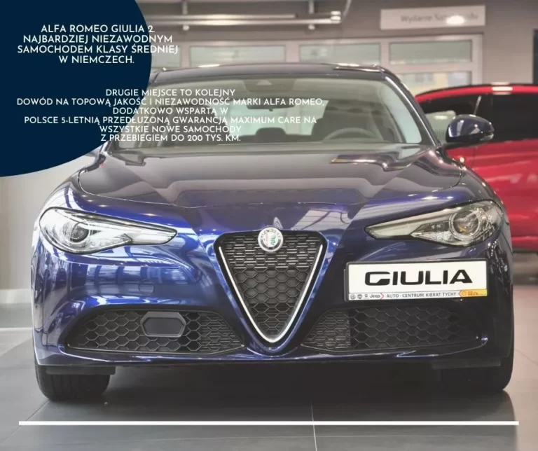 Alfa Romeo Giulia drugim najbardziej niezawodnym samochodem klasy średniej w Niemczech!